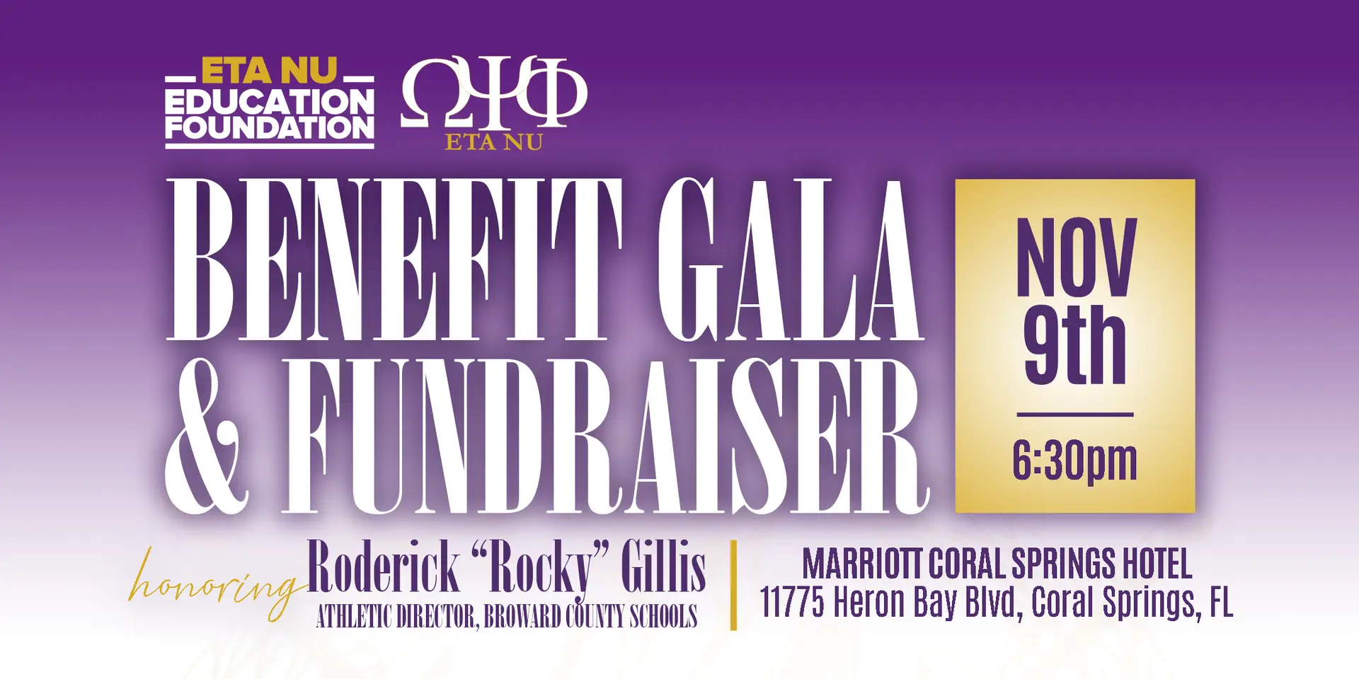 Eta Nu Benefit Gala & Fundraiser